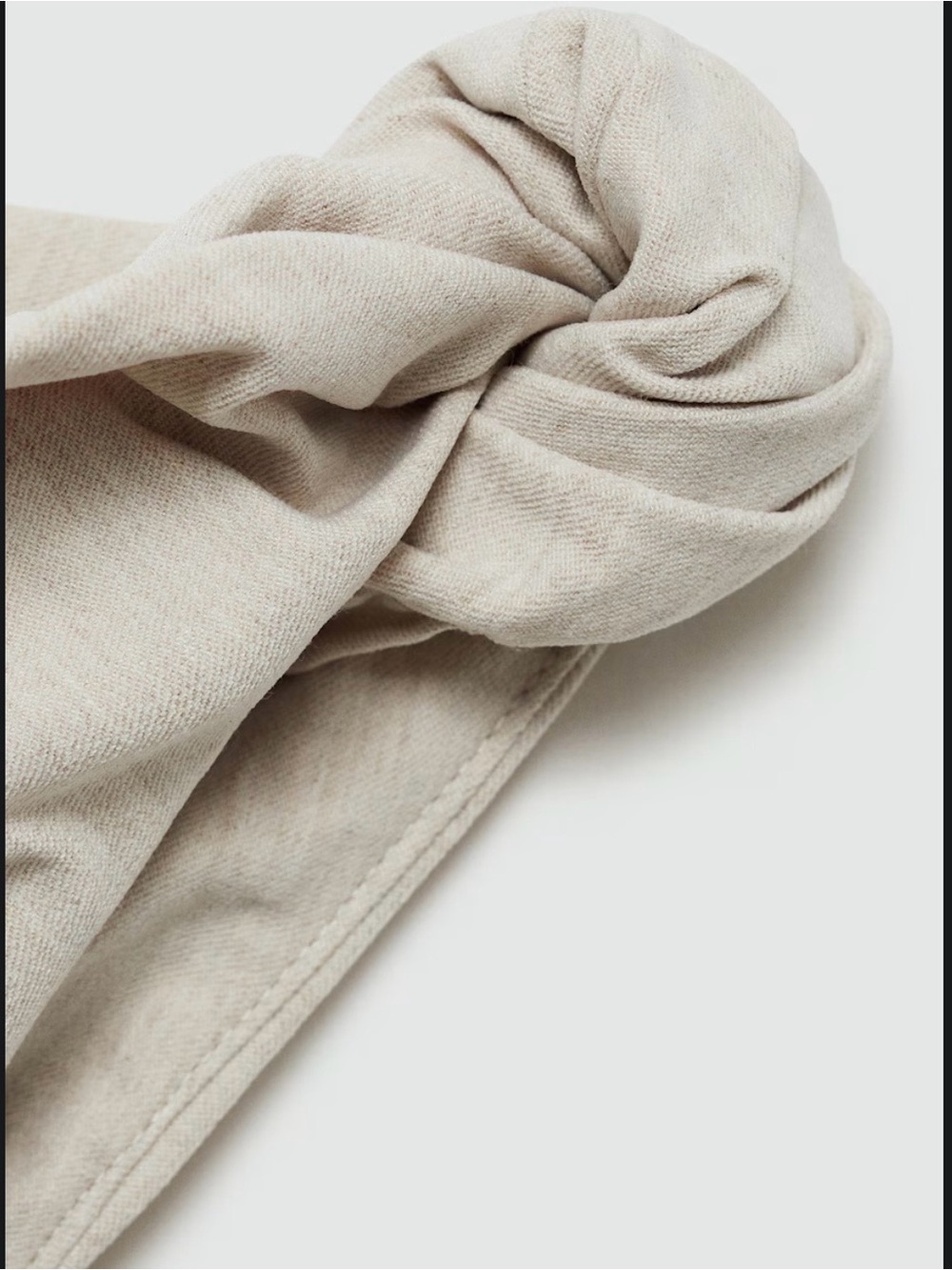 Mango Cream Off-Shoulder Ruched Top - Picture 5 of 8